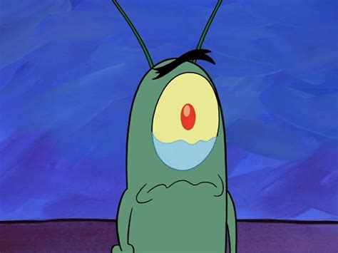 spongebob plankton crying.